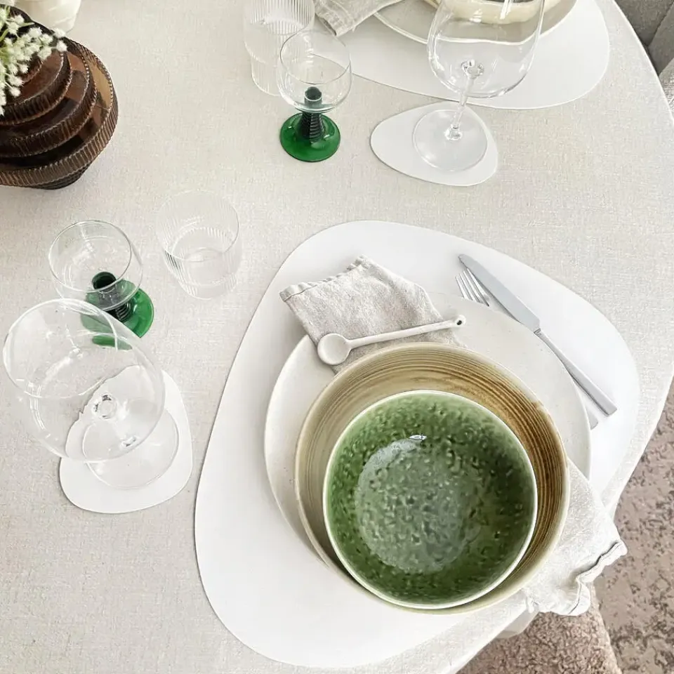 Krumble Placemat set design - 6 stuks - Wit Outlet