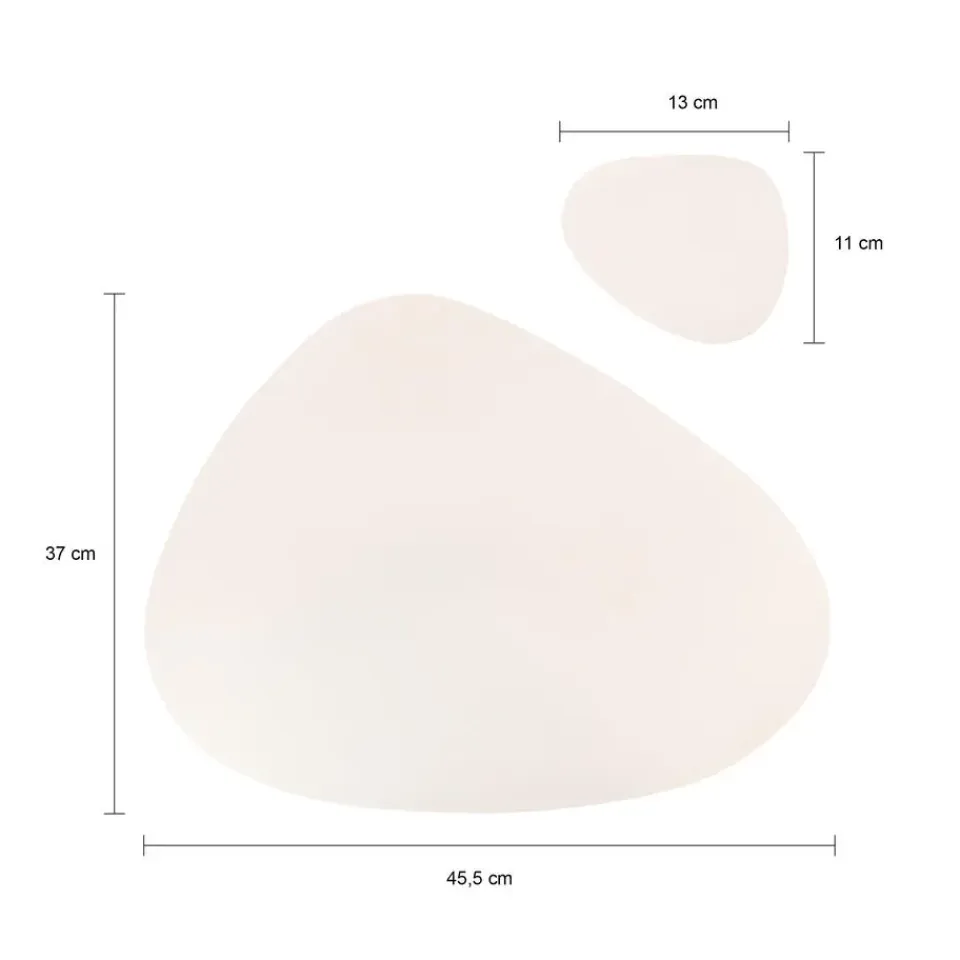 Krumble Placemat set design - 6 stuks - Wit Outlet