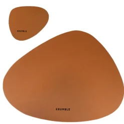 Krumble Placemat set design - 2 stuks - Bruin Outlet