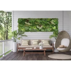 IVOL Kunsthaag wandpaneel - Mix blad A - 100x100 cm Hot