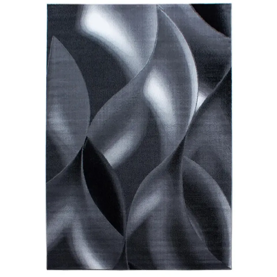 Muratap Laagpolig Vloerkleed Plus - Grijs Zwart - 160x230 cm - Tapijt Woonkamer Hot