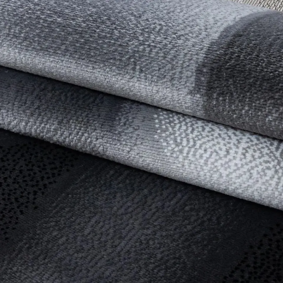 Muratap Laagpolig Vloerkleed Plus - Grijs Zwart - 160x230 cm - Tapijt Woonkamer Hot