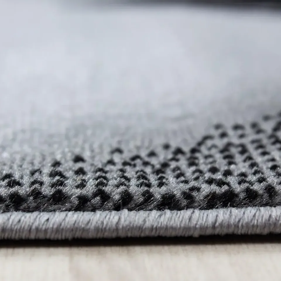 Muratap Laagpolig Vloerkleed Plus - Grijs Zwart - 160x230 cm - Tapijt Woonkamer Hot