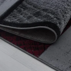 Muratap Laagpolig Vloerkleed Plus - Grijs Rood - 160x230 cm - Tapijt Woonkamer Online