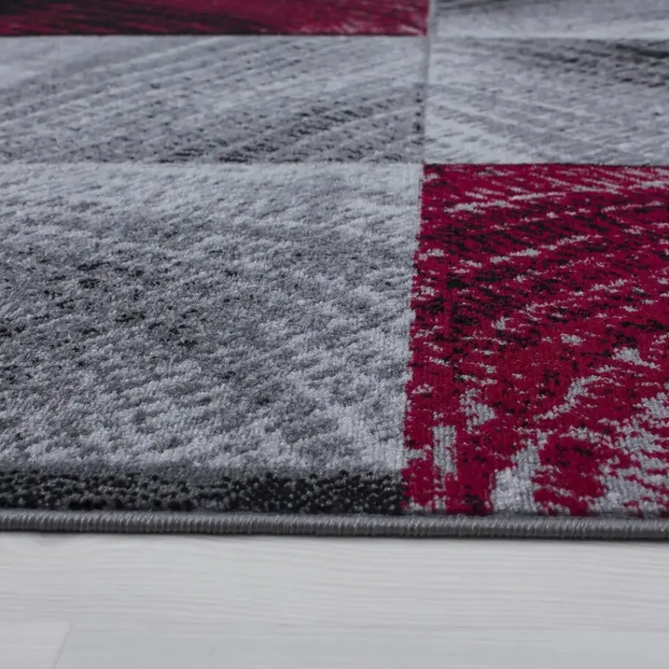 Muratap Laagpolig Vloerkleed Plus - Grijs Rood - 160x230 cm - Tapijt Woonkamer Online