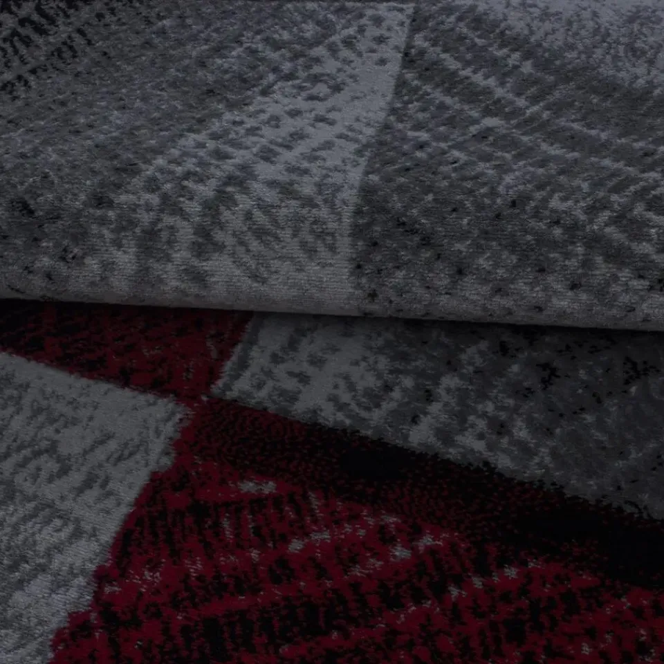 Muratap Laagpolig Vloerkleed Plus - Grijs Rood - 160x230 cm - Tapijt Woonkamer Online