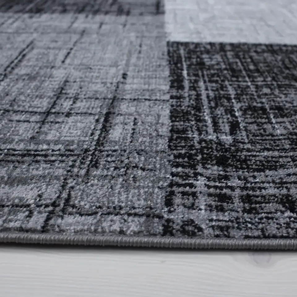 Muratap Laagpolig Vloerkleed Plus - Grijs Zwart - 240x340 cm - Tapijt Woonkamer Discount