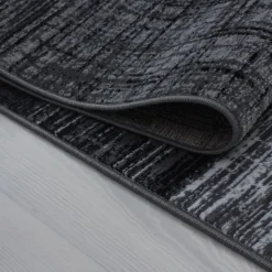 Muratap Laagpolig Vloerkleed Plus - Grijs Zwart - 160x230 cm - Tapijt Woonkamer Clearance