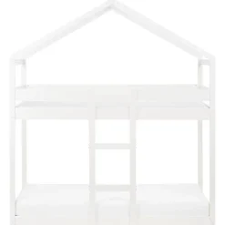 Beliani LABATUT - Stapelbed - Wit - 90 x 200 cm - Dennenhout Best