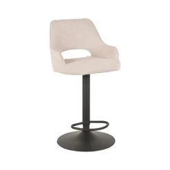 LABEL51 Barkruk Fer - Naturel - Boucle - 47 x 45cm - set van 2 New