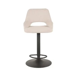 LABEL51 Barkruk Fer - Naturel - Boucle - 47 x 45cm - set van 2 New