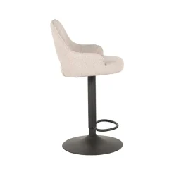 LABEL51 Barkruk Fer - Naturel - Boucle - 47 x 45cm - set van 2 New