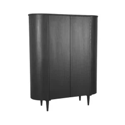 LABEL51 Bergkast Oliva - Zwart - Eiken - 125 cm Sale