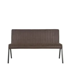 LABEL51 Eetkamerbank Matz - Antraciet - Microfiber - 145 cm Hot