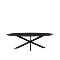 LABEL51 Eettafel James Ovaal Zwart 210cm Hot