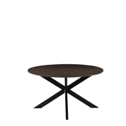 LABEL51 Eettafel Otis Espresso Mangohout Ø140cm New