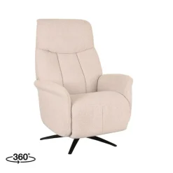 LABEL51 Fauteuil Oslo - Naturel - Boucle - Elektrisch - 87x79x112 cm Clearance