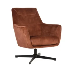 LABEL51 Fauteuil Toby Rust Velours Outlet