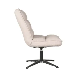 LABEL51 Fauteuil Vince Naturel Boucle Discount