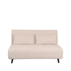 LABEL51 Slaapbank Double Bouclé Naturel/Zwart Discount