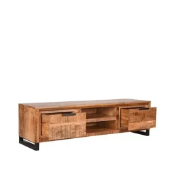 LABEL51 Tv-meubel Glasgow - Rough - Mangohout - 160 cm Clearance