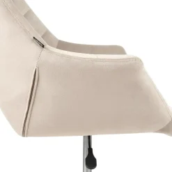 Leen Bakker LABELLE - Bureaustoel - Beige - Fluweel Sale