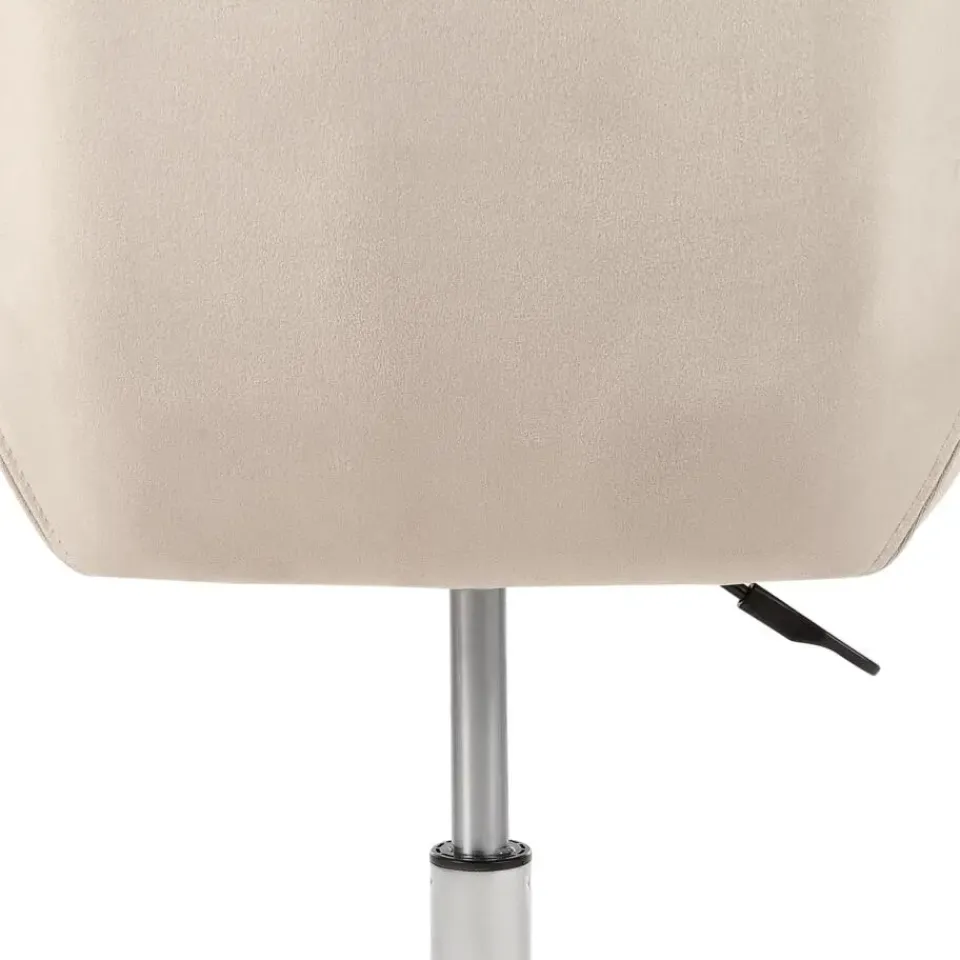 Leen Bakker LABELLE - Bureaustoel - Beige - Fluweel Sale