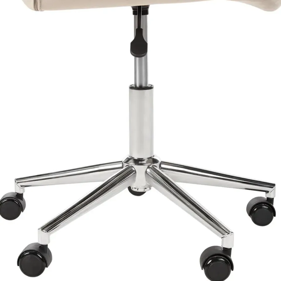 Leen Bakker LABELLE - Bureaustoel - Beige - Fluweel Sale