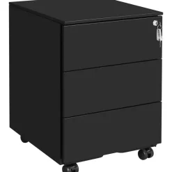 Songmics Ladeblok Incl. Slot - 55x45x39cm - Zwart Online