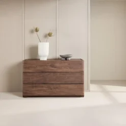 Fjôrd Ladekast 3 Lades - Donkerbruin MDF - 100x48x60cm - Noble Discount