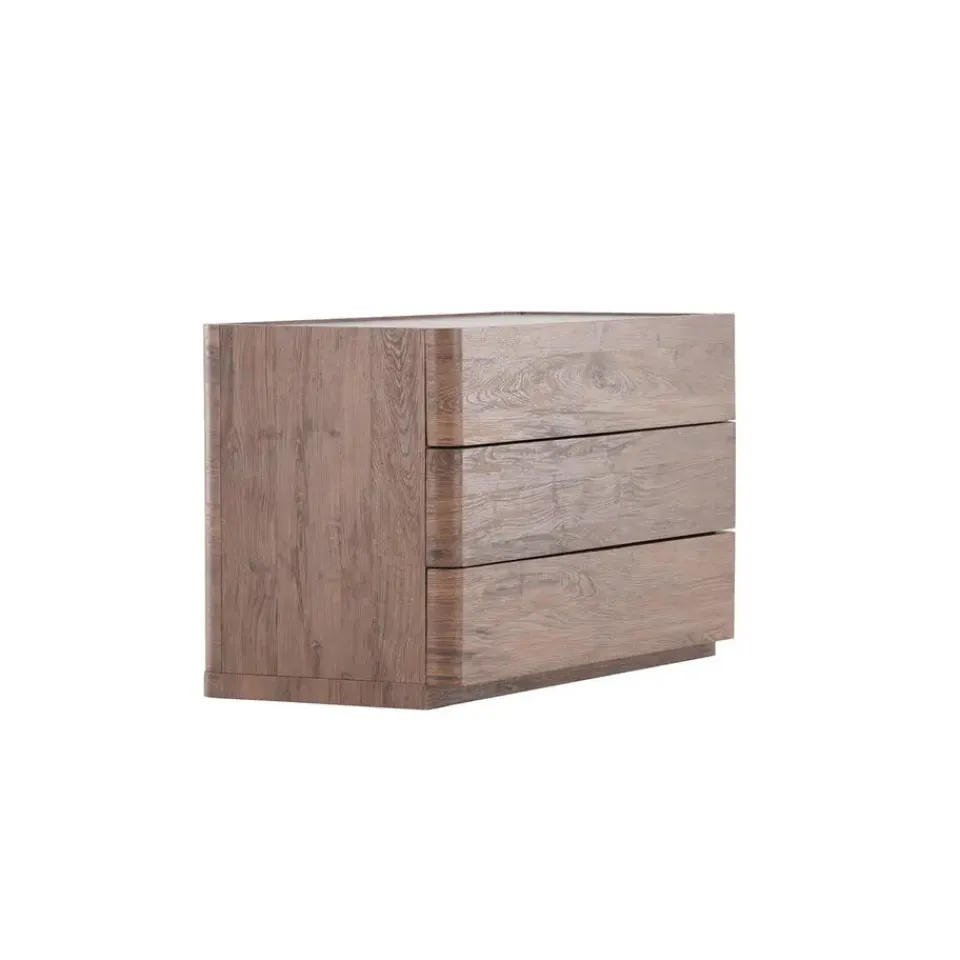 Fjôrd Ladekast 3 Lades - Donkerbruin MDF - 100x48x60cm - Noble Discount