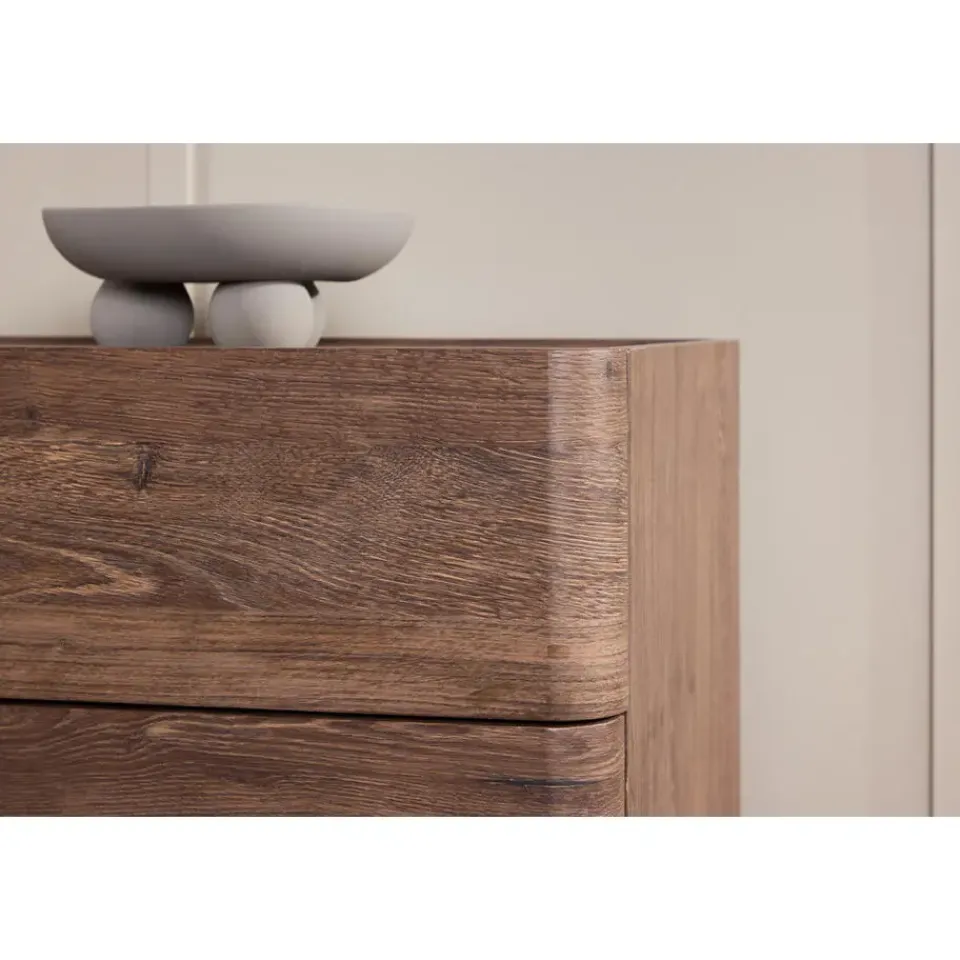 Fjôrd Ladekast 3 Lades - Donkerbruin MDF - 100x48x60cm - Noble Discount