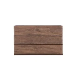 Fjôrd Ladekast 3 Lades - Donkerbruin MDF - 100x48x60cm - Noble Discount