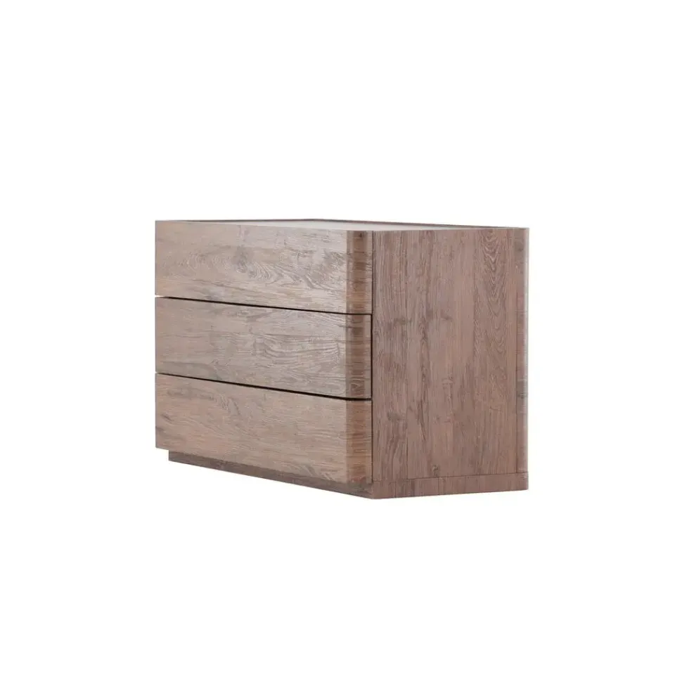 Fjôrd Ladekast 3 Lades - Donkerbruin MDF - 100x48x60cm - Noble Discount