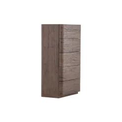 Fjôrd Ladekast 5 Lades - Donkerbruin MDF - 55x35x100cm - Noble New