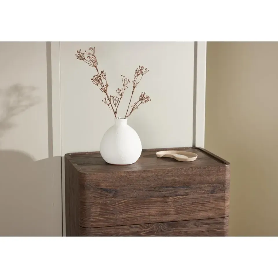 Fjôrd Ladekast 5 Lades - Donkerbruin MDF - 55x35x100cm - Noble New