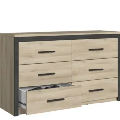 CBA Ladekast Collins-Kronberg eik/Sidewalk zwart New