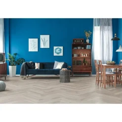 Leen Bakker Laminaat Herringbone - visgraat grijs eiken Online