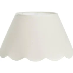 Leen Bakker Lampenkamp Florine - off-white katoen - 22xØ40 cm