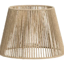 Leen Bakker Lampenkap Bowen - naturel papier - 18xØ25 cm