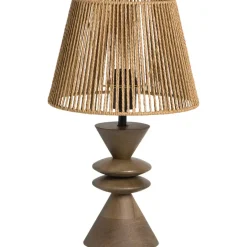 Leen Bakker Lampenkap Bowen - naturel papier - 18xØ25 cm