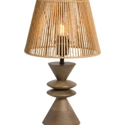 Leen Bakker Lampenkap Bowen - naturel papier - 18xØ25 cm