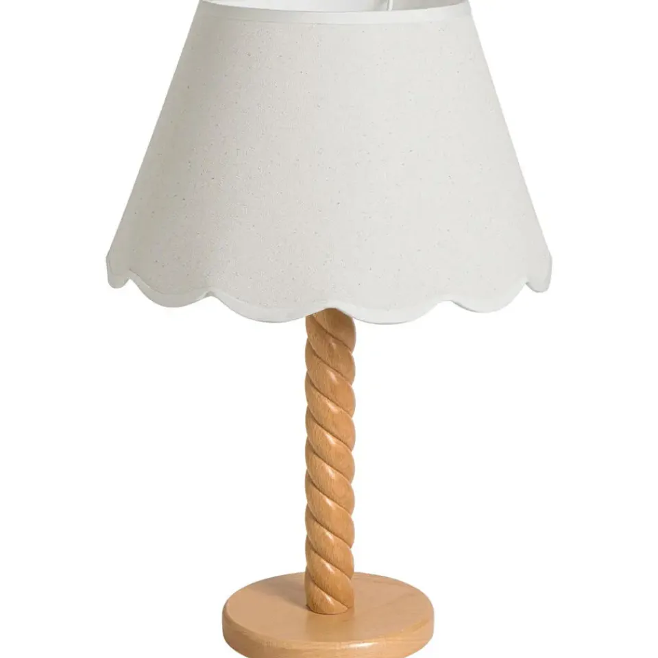 Leen Bakker Lampenkap Florine - off-white katoen - 19xØ30 cm Hot