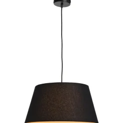 Leen Bakker Lampenkap Lika voor hanglamp zwart - Ø40xØ30x21 cm Outlet