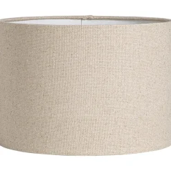 Leen Bakker Lampenkap Luna cilinder naturel - 21xØ30 cm Online