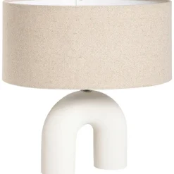 Leen Bakker Lampenkap Luna ovaal naturel - 28,5x38x17,5 cm Outlet