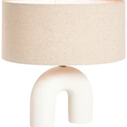 Leen Bakker Lampenkap Luna ovaal naturel - 28,5x38x17,5 cm Outlet