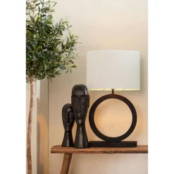 Light & Living Lampenkap ovaal Saverna - Eiwit - 45x21x32cm Online