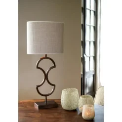 Light & Living Lampenkap Ovaal Saverna - Eiwit - 30x15x25cm New