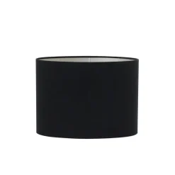 Light & Living Lampenkap Ovaal Velours - Zwart - 30x15x25cm Discount
